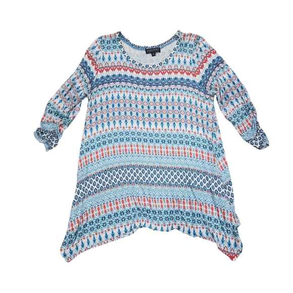 Context Boho Patterned Women's Top - Picture 3 of 8